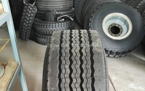 Tire treads, close view