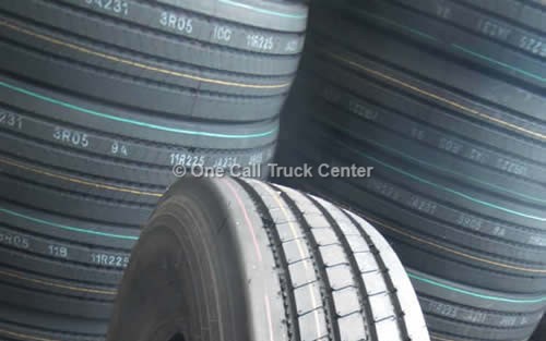 Tire treads, close view