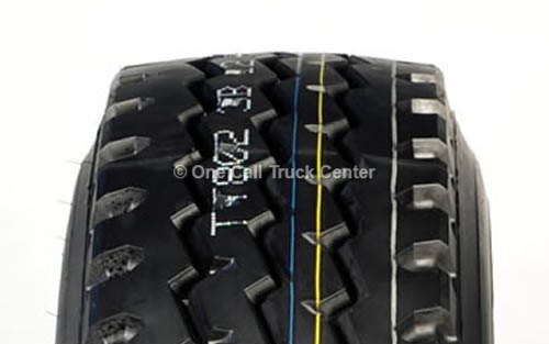 Tire treads, close view