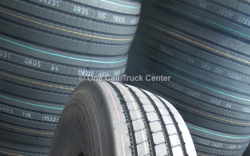 Tire treads, close view