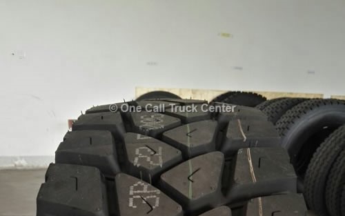 Tire treads, close view
