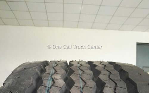 Tire treads, close view