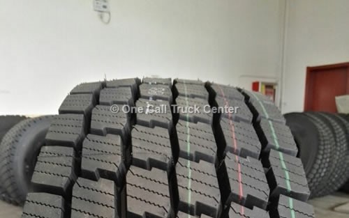 Tire treads, close view