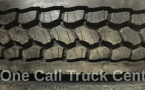 Tire treads, close view