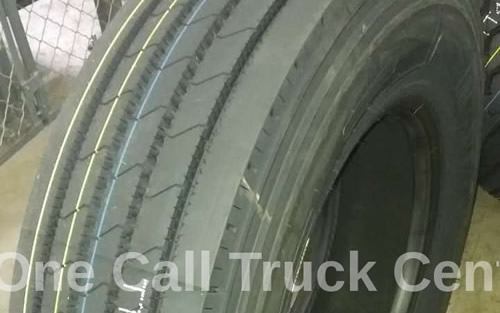 Tire treads, close view
