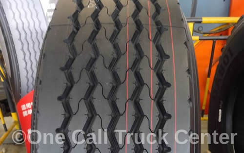 Tire treads, close view