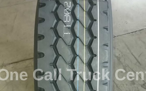 Tire treads, close view