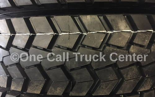 A tire, close view