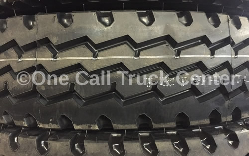 A tire, close view
