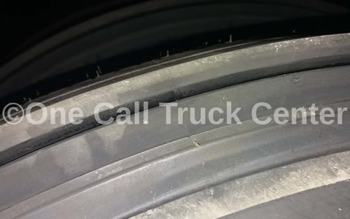 A tire, close view
